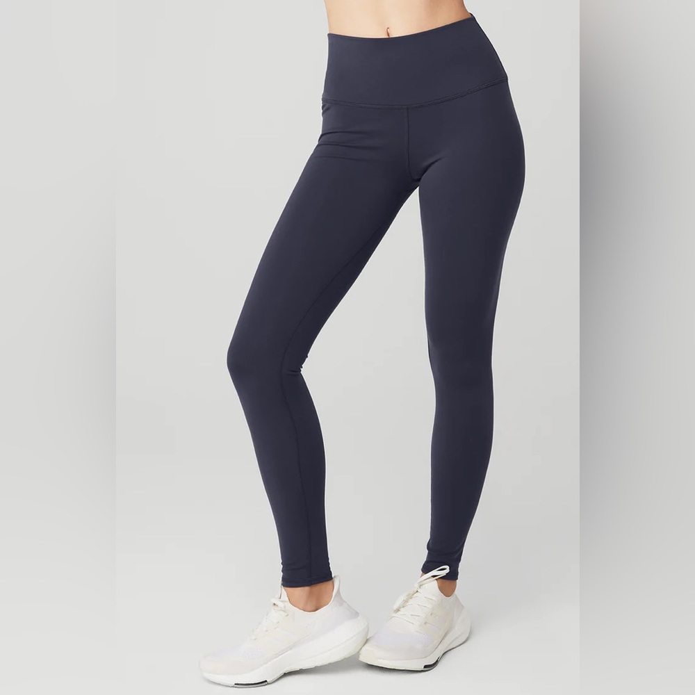 ALO HIGH-WAIST AIRBRUSH LEGGING NAVY